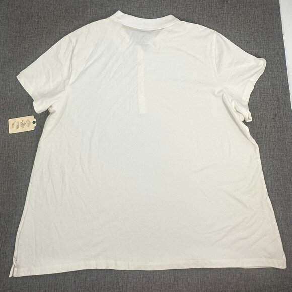 NEW!‎ St Johns Bay Womens Classic Polo Shirt Plus 3X Cotton Blend $27 Collared - Picture 8 of 9